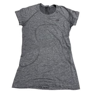 Lululemon Swiftly Tech Short Sleeve Athletic Shirt Size 8 Heathered Gray